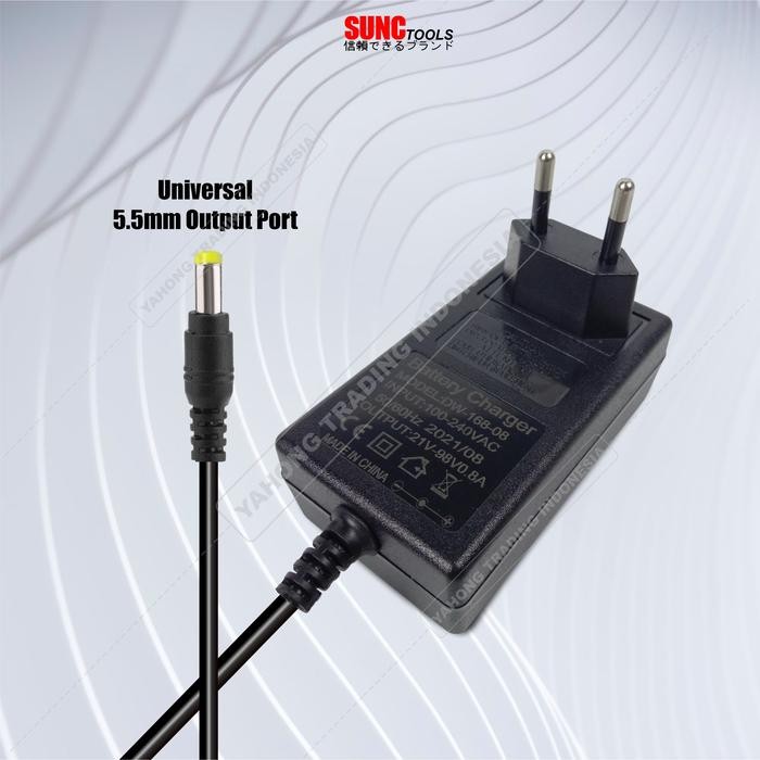 ADAPTOR CHARGER UNTUK MESIN IMPACT GERINDA BOR BATERAI JLD TOOL