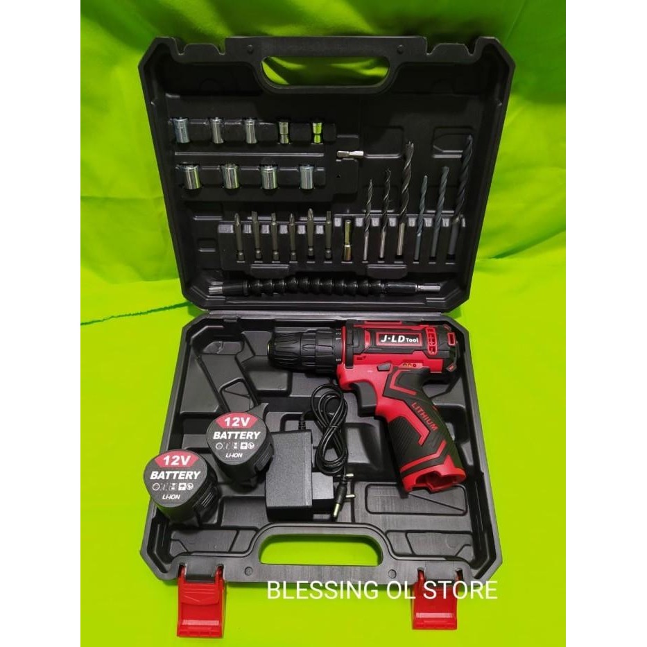 BOR BATRAI 12VOLT CHARGER CORDLESS DRILL RED/BOR 12V MERAH