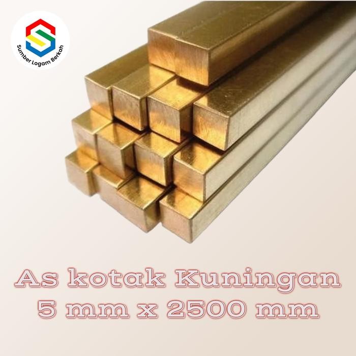 As Kuningan Kotak 5Mm