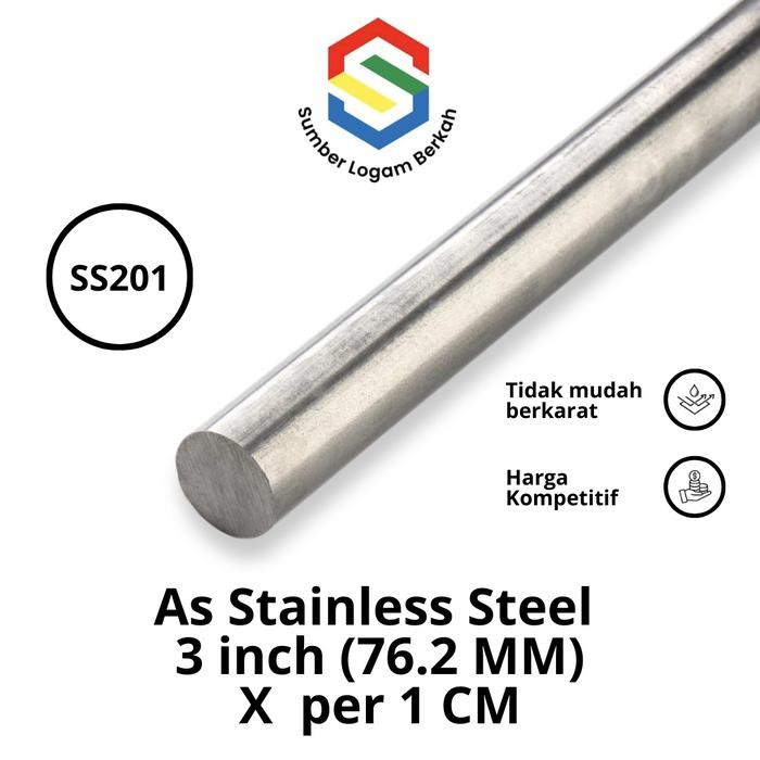 As 3 In (76.2Mm) Stainless Steel 201