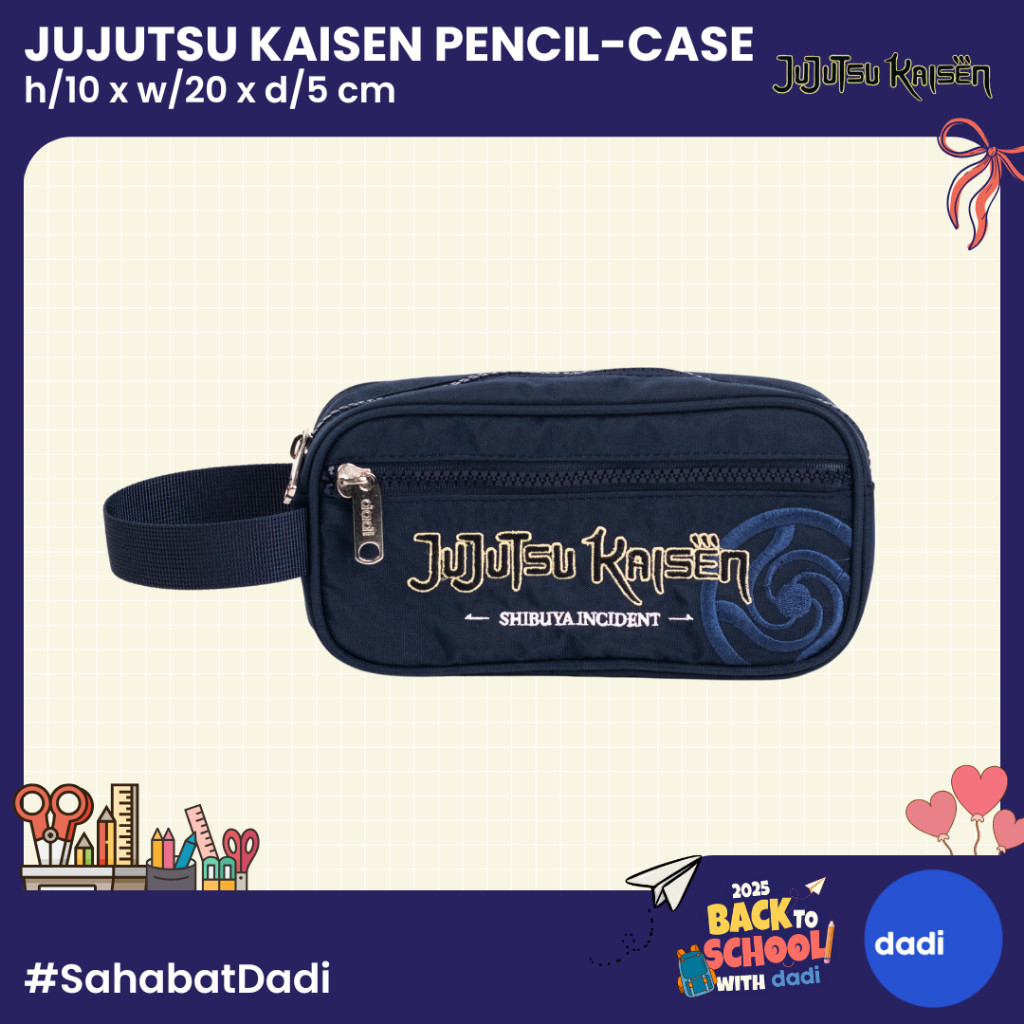 

Dadi - Jujutsu Kaisen Graphic Navy Pencil Case - Tempat Pensil/Alat Tulis
