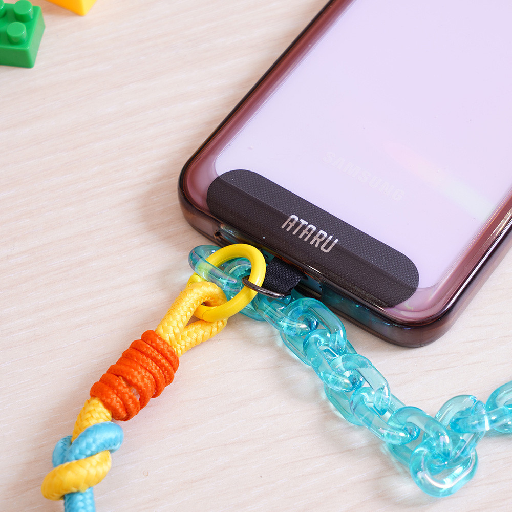 

Ataru Lanyard Strap Combination - Biru/Kuning Tali Leher Name Tag Id Card Kartu Akses Gantungan