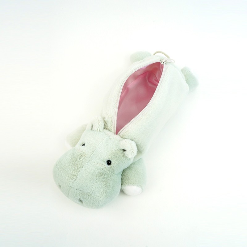 

OHSOME - Nakabayashi Hippo Pencil Case Tempat Pensil Warna Putih/Pink/Hijau
