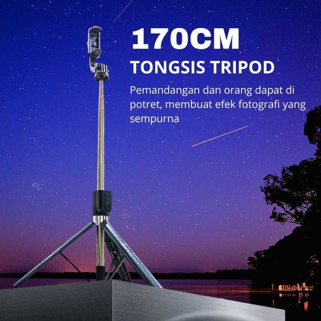 Tongsis Bluetooth Selfie Stick Tripod 170cm