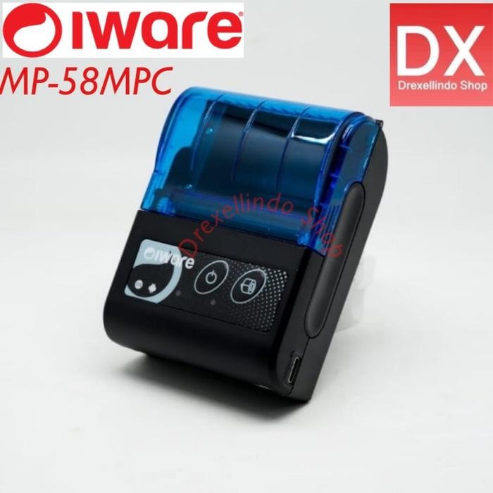 Mobile Printer Thermal Receipt Iware C58Mp -Mp-58Mpc Usb Bluetooth 58Mpc