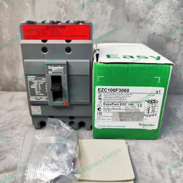 Mccb Schneider Ezc100F 60A 3P 10Ka Ezc100F3060