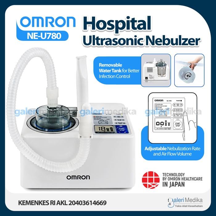 Nebulizer Omron NE-U780 Hospital Ultrasonic Nebulizer / Nebuliser Alat Uap Portable Terapi Pernapasa
