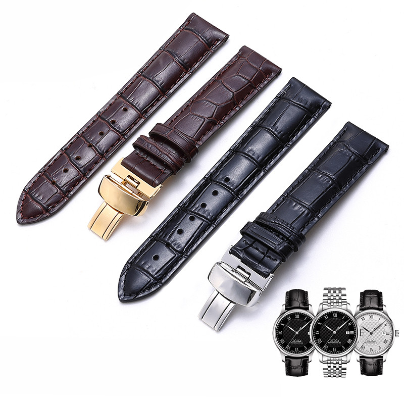 Genuine Leather Wat band For Tissot Le Locle T41 T006 Prc200 Wat  Strap 18 19 20 22Mm Wrist