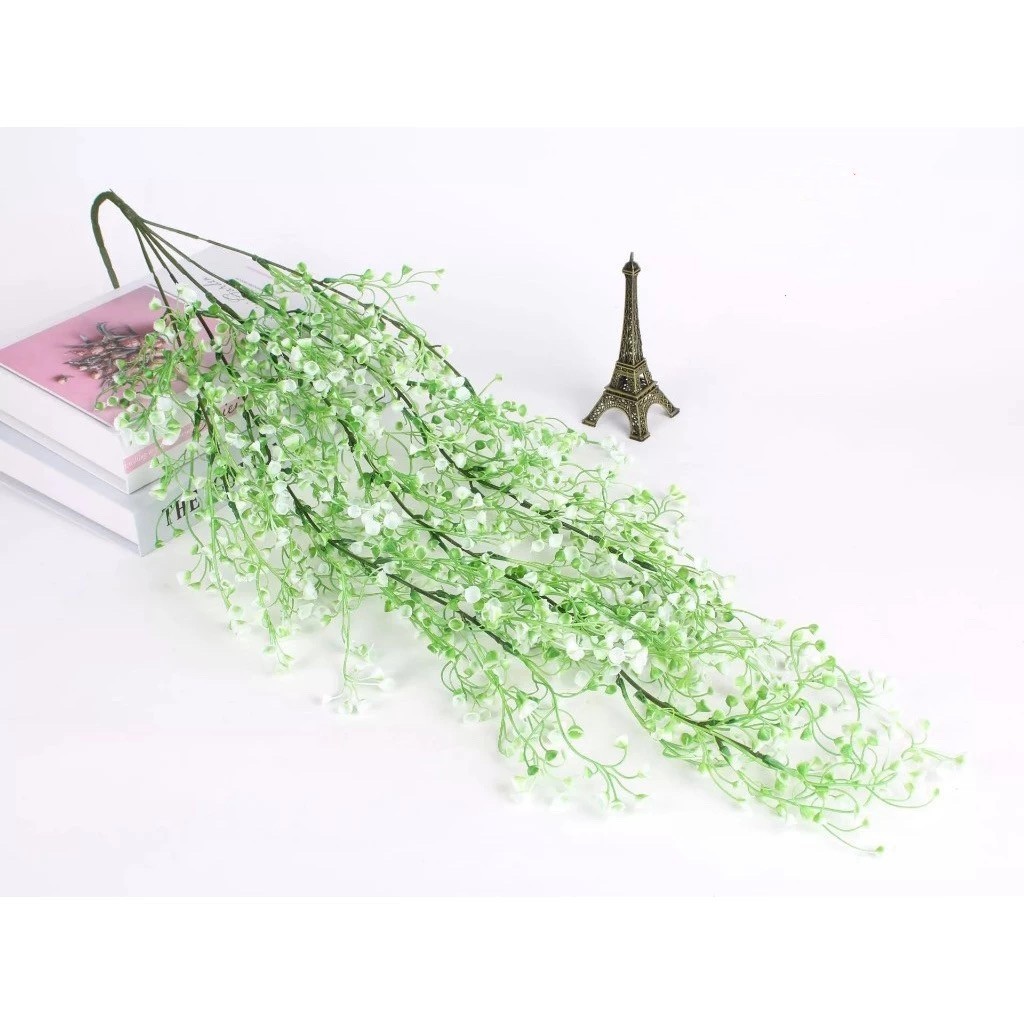 Flowersbloom Daun Anggrek Juntai Plastik Tanpa Pot Bunga Rambat Sintesis Tanaman Hias Daun Anggrek