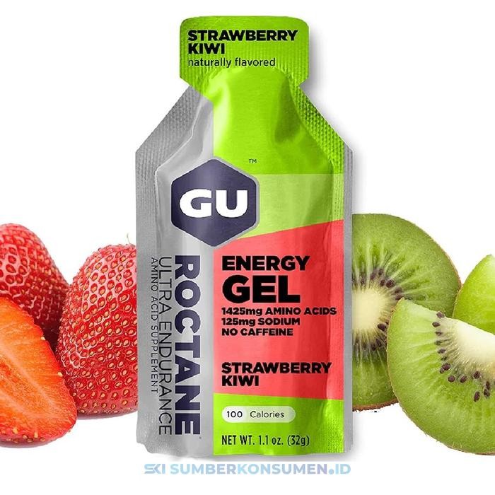 

JTTOP" GU ROCTANE ENERGY GEL STRAWBERRY KIWI / SUPLEMEN FITNESS FITNES LARI