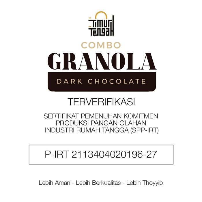 

JTTOP" GRAINNOLA COKLAT 500 GRAM JAR TIMUR TENGAH GRANOLA OATMEAL CEMILAN SUSU FOOD
