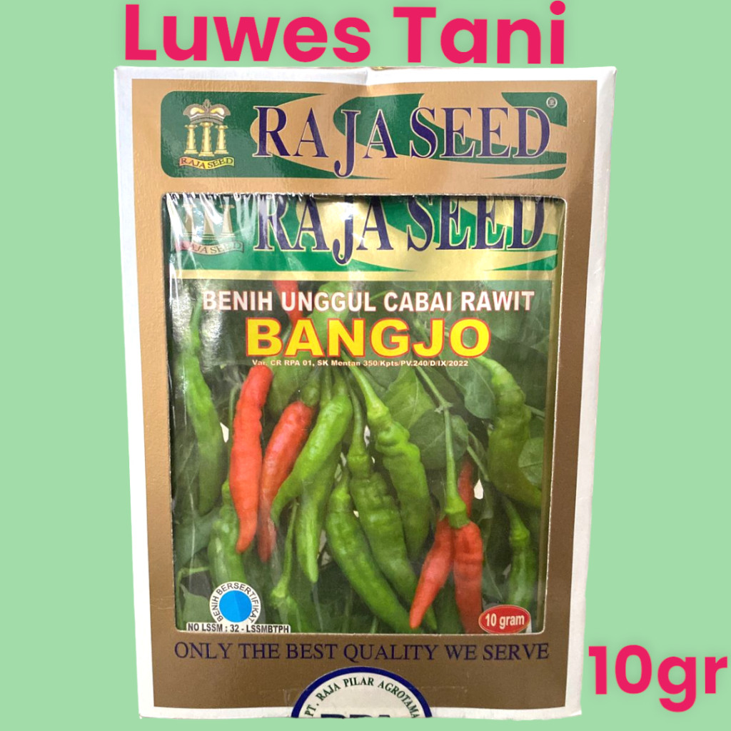 Happygardens Kemasan Besar) Benih Cabe Rawit Hijau Bangjo Bangkok Ijo 10Gram Raja Seed