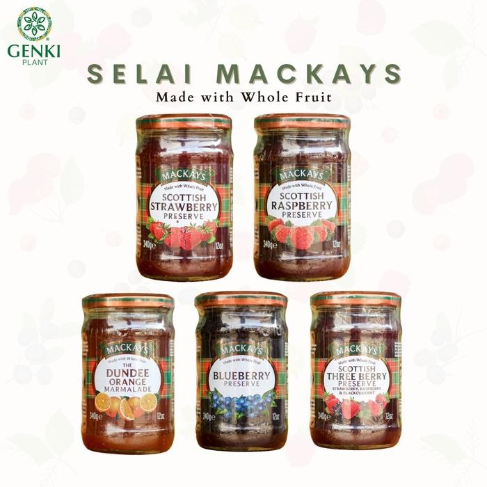 

JTTOP" MACKAYS JAM/SPREAD (SELAI BUAH) - 340 G