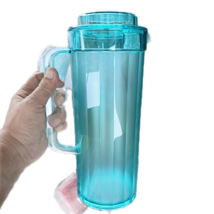 New ` Tupperware watercolor pitcher teko crystaline 2liter Ungu dan tosca