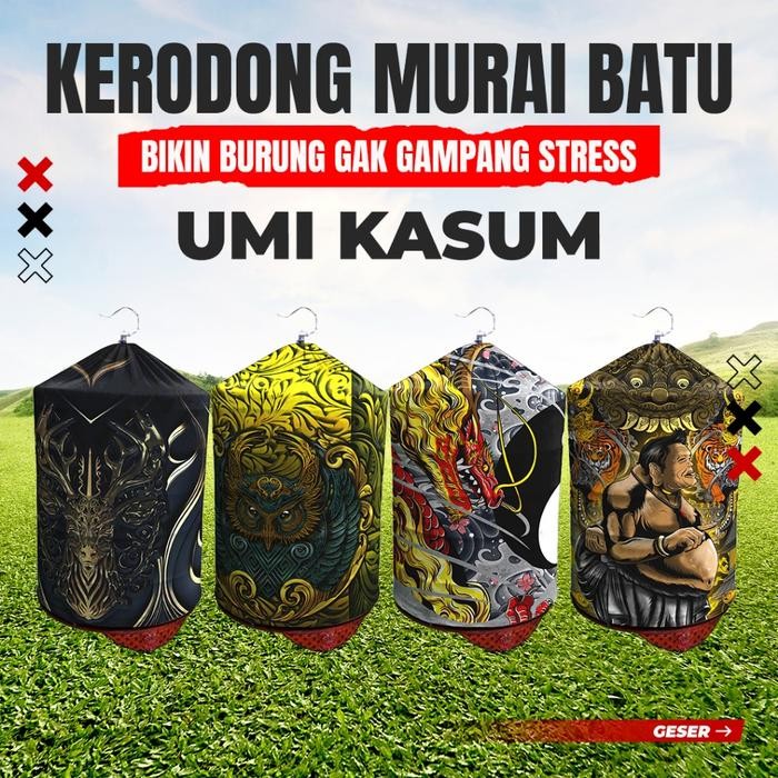 Murni Petshop - Kerodong Murai Batu Umi Kasum Double Layer Krodong Bulat Kandang Murai No 1 No 2 No