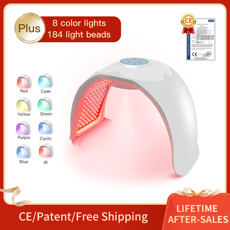 BEST SELLER Profession 8 Colors PDT Led Mask Light Therapy Nano-spray  Facial Cleaning Beauty Salon 