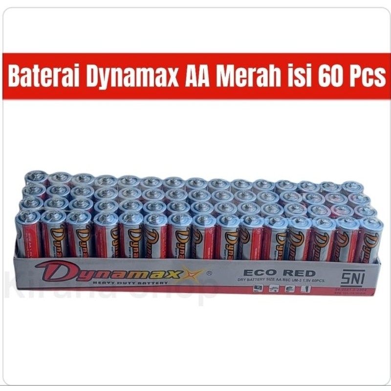 MD Baterai Dynamax AA / A2 Merah Isi 60 Pcs / AA60MRHDMX