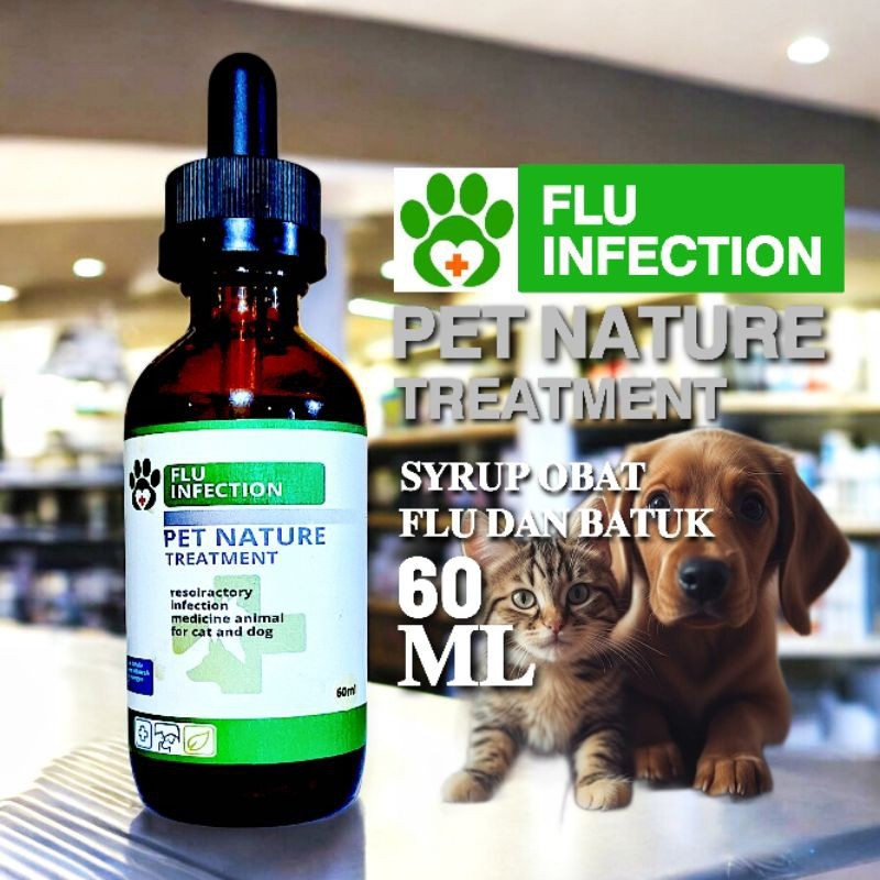 Obat Flu berat pilek dan batuk syrup kucing dan anjing obat flu batuk kucing dan anjing PETCARE