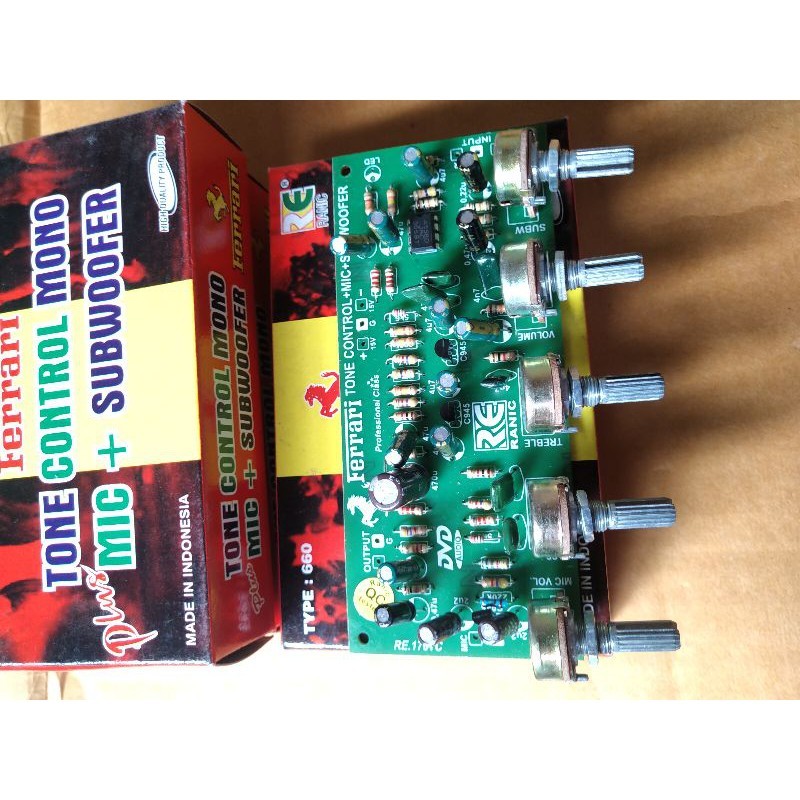 Kit Tone Control Mono Mic Subwoofer (660)