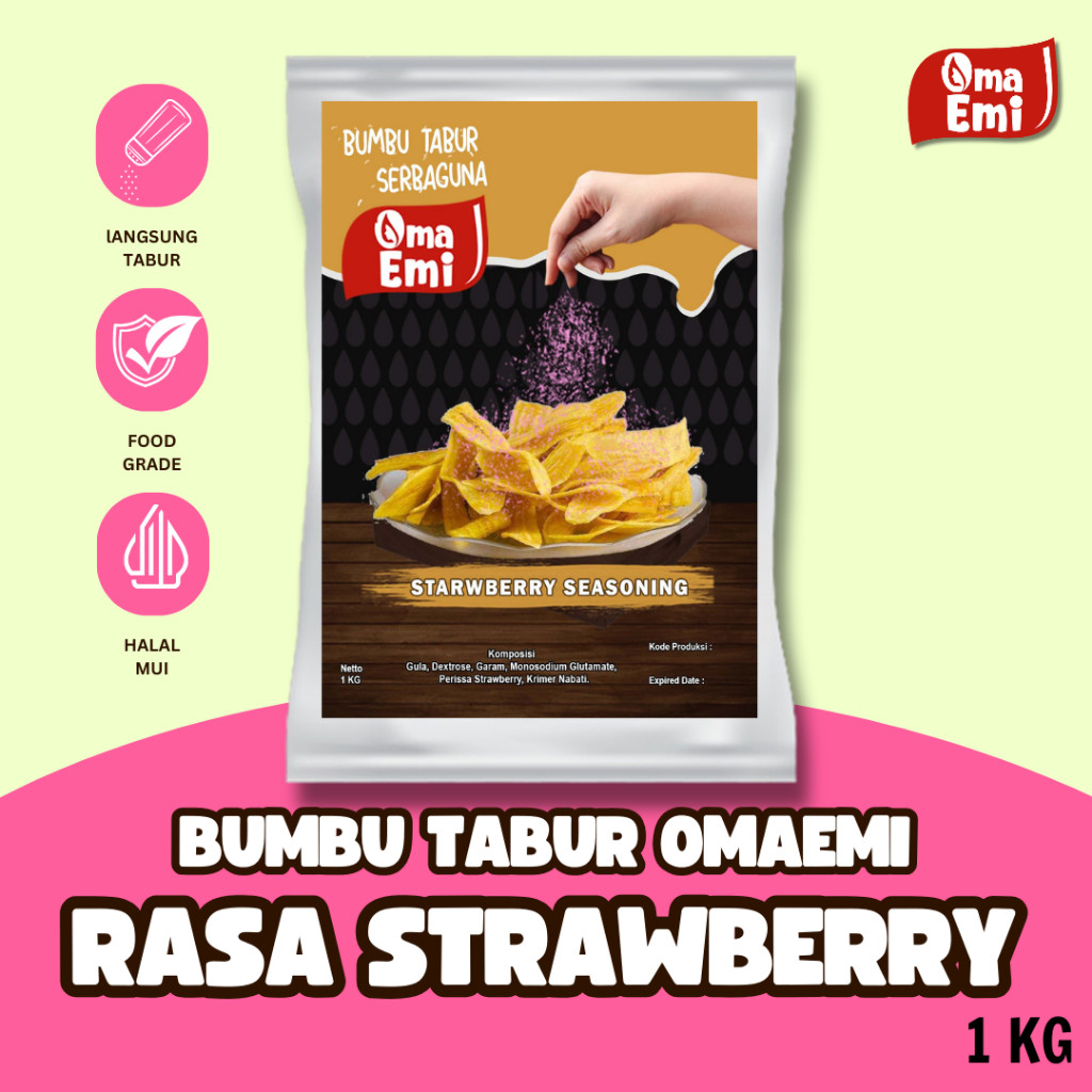 

BUMBU TABUR STROBERI / STRAWBERRY SEASONING 1 KG