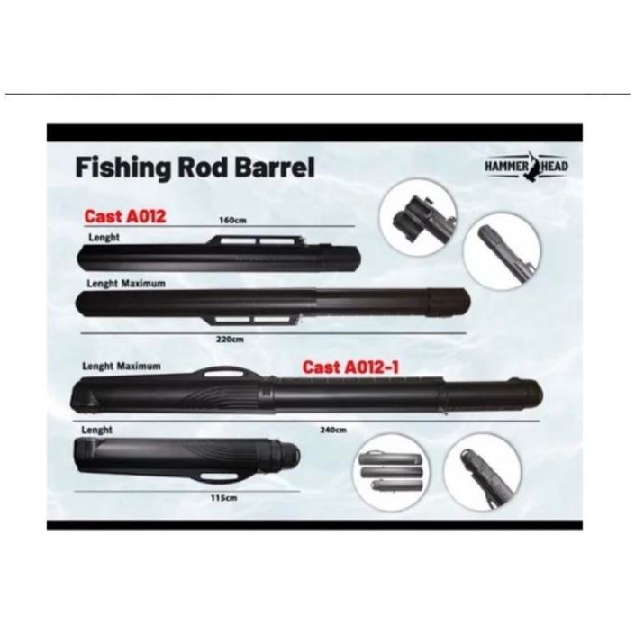 Tabung Joran Pancing - Hammerhead Fishing Rod Barrel