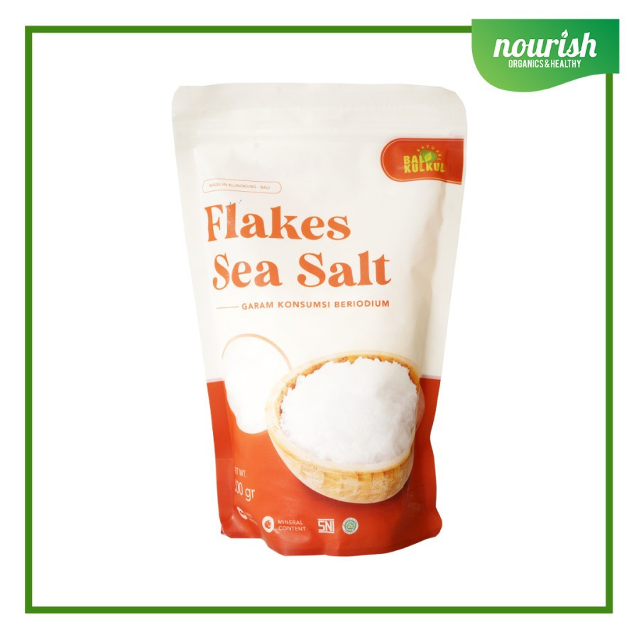 

Bali Kulkul Natural Flakes Sea Salt / Garam Laut Kasar 500 gram