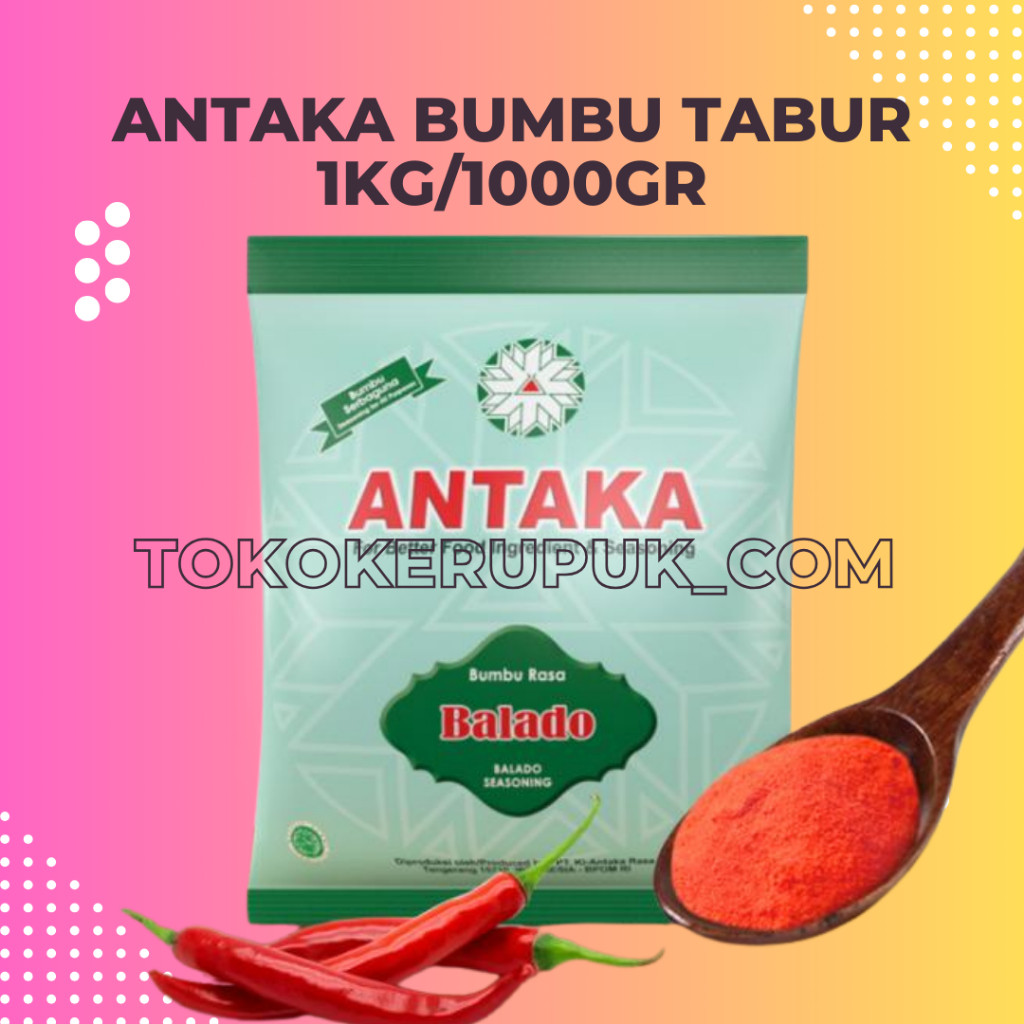 

Antaka Bumbu Tabur 1kg Rasa Balado Pedas Manis
