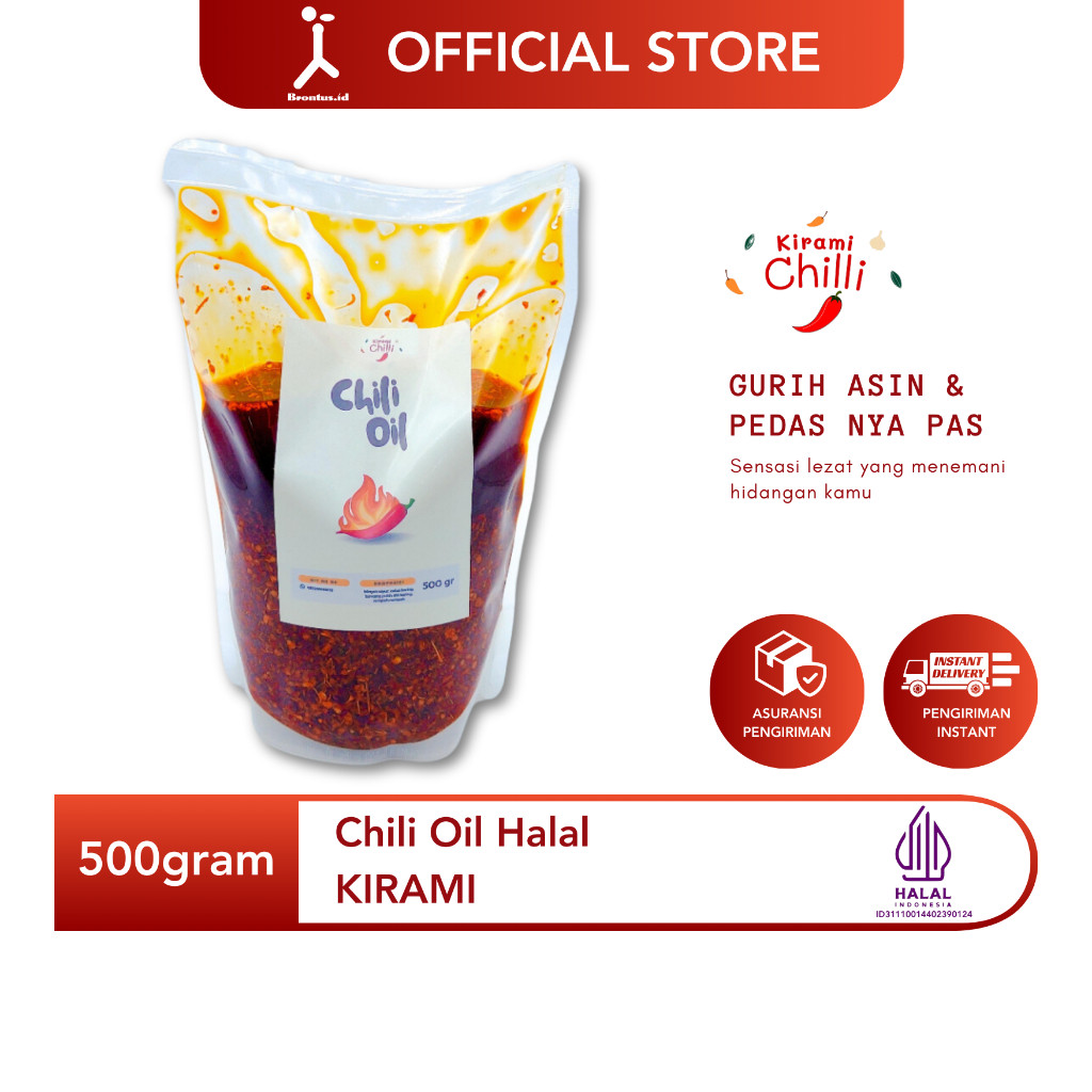

BrontusID - Kirami Chili Oil Halal 500 Gram - Original Kirami
