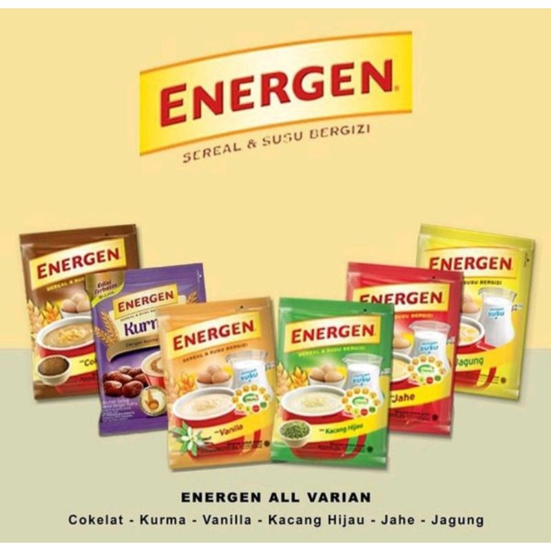 

ENERGEN SEREAL & SUSU INSTANT RENCENG ISI 10