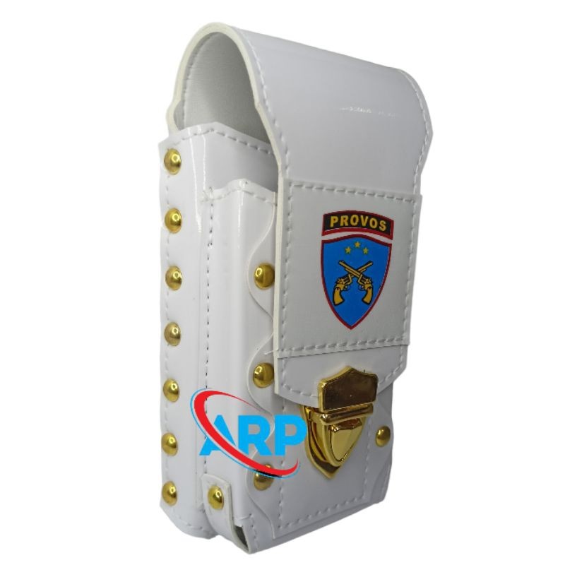 sarung hp provos polri dua slot tempat hp pinggang provos hp holster hp wadah hp