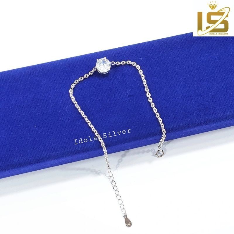 Gelang Perak Asli Silver 925 Lapis Emas Putih Rantai NoriUkir Gelang Nagita Slavina Gelang Fuji -