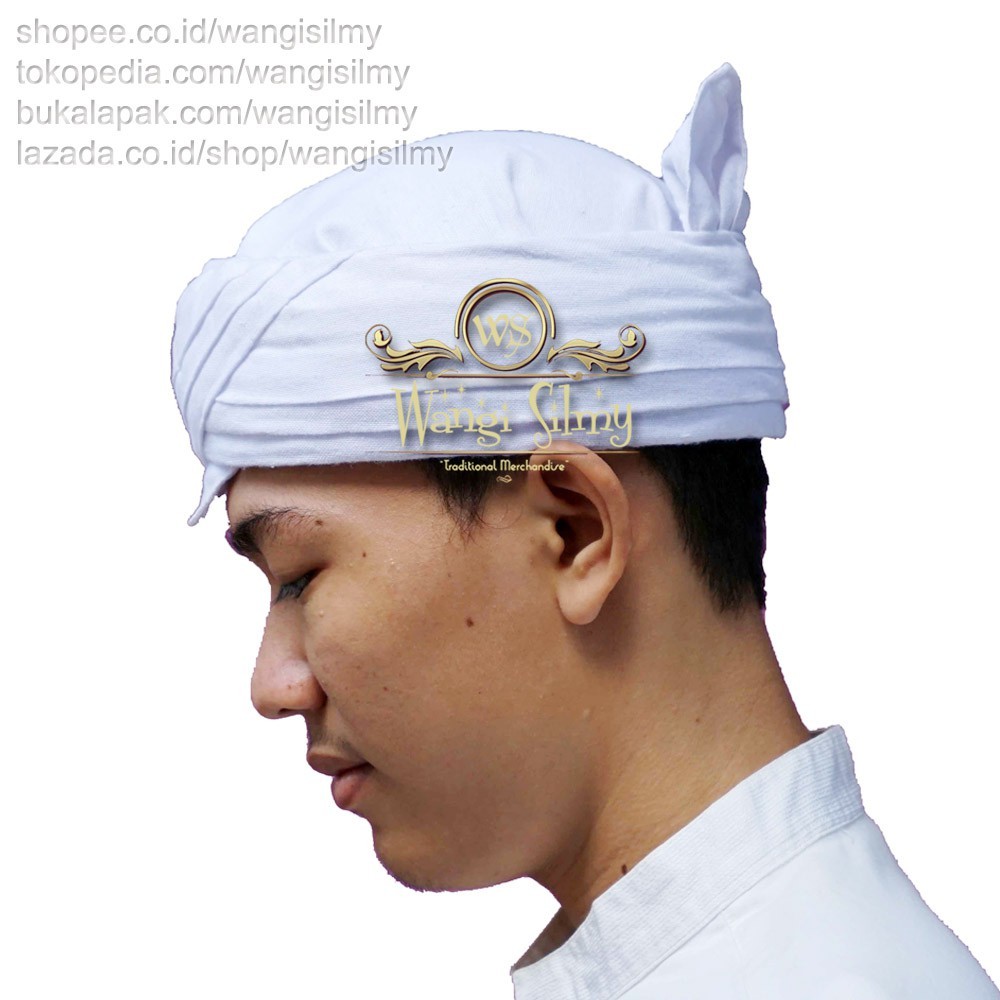 Blangkon Iket Bendo Udeng Topi Tradisional Khas Adat Sunda Candra Sumirat Jaya Prakosa