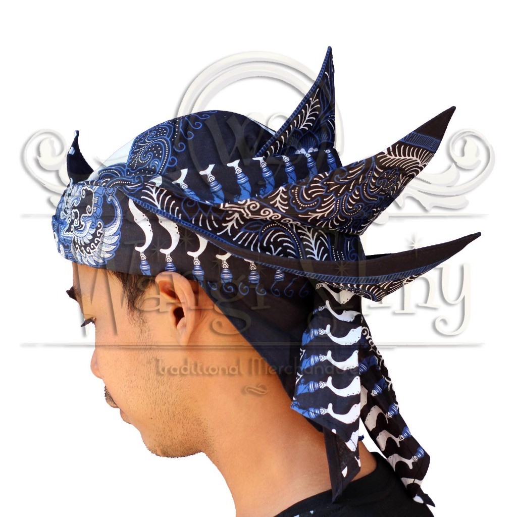 Blangkon Iket Sunda Premium Merak Ngibing - Ikat Totopong Bendo Sunda