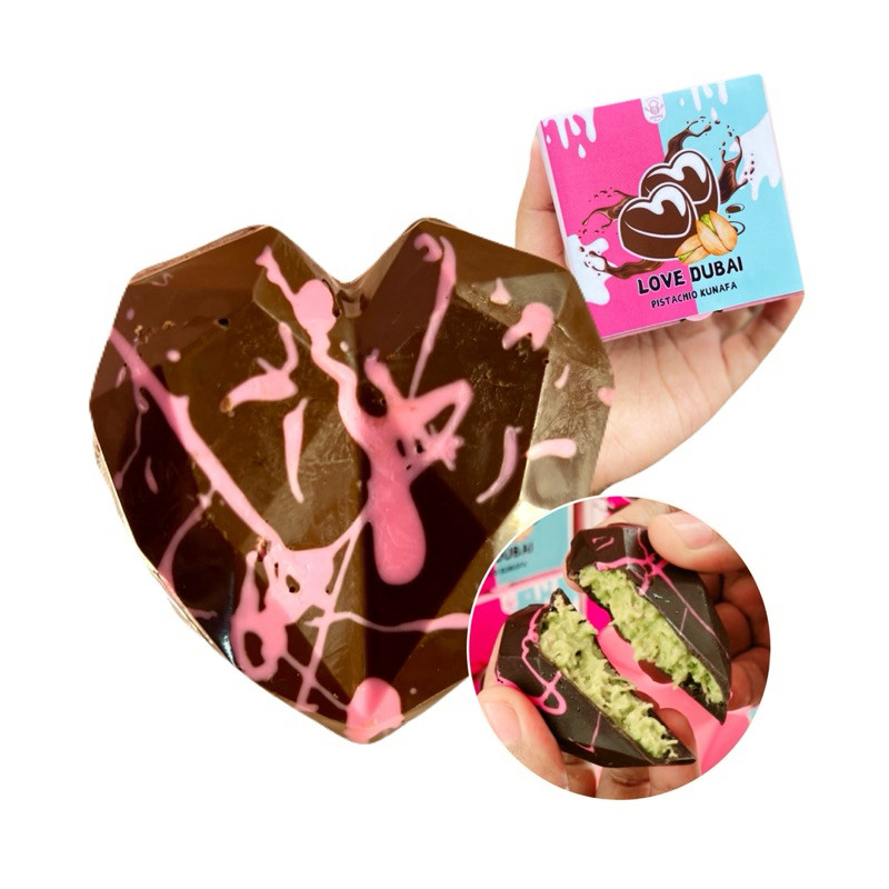 

Coklat Love Dubai Pistachio Kunafa 50g Yayang Dessert