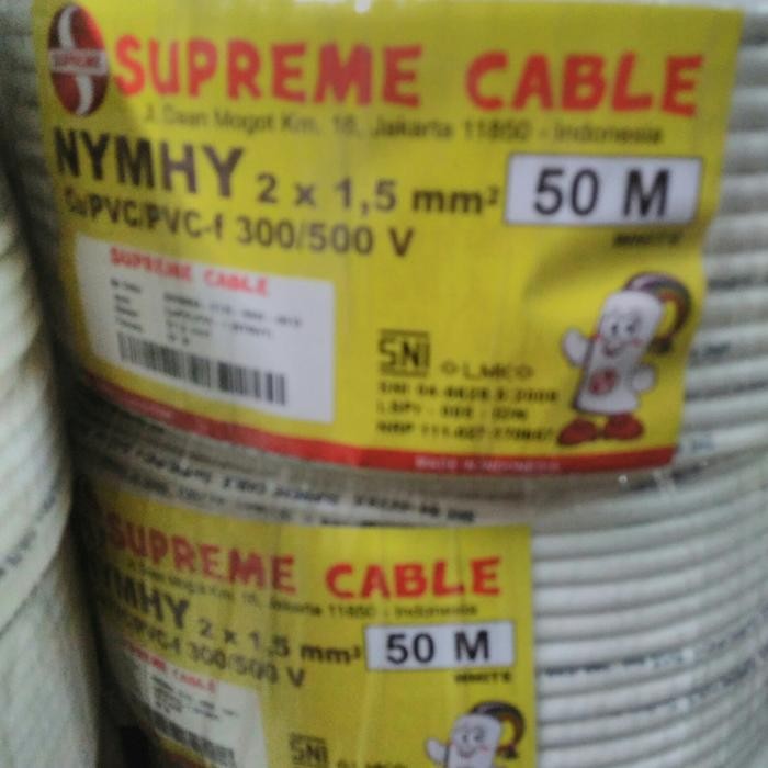 Kabel Supreme Nymhy 2X1,5Mm/Kabel Serabut Nymhy 2X1,5Mm Supreme 50M