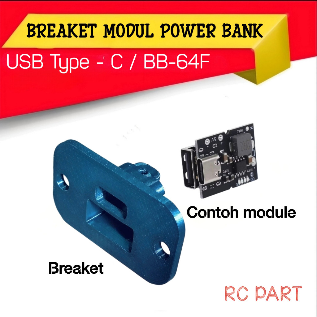 Cassing Breaket Modul Power Bank Fast Charging USB Type C Fast Charger Boost QC 3.0