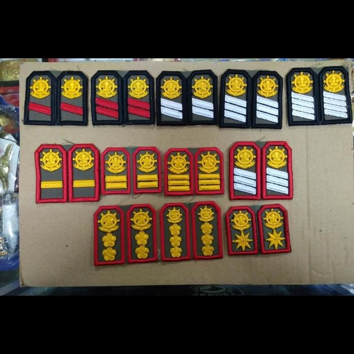 PREMIUM Pangkat pdl pol pp bordir timbul