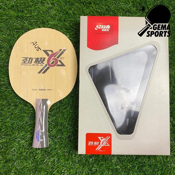 PREMIUM Kayu Bet Pingpong Tenis Meja DHS Power G PG6X PG 6X 40+ Original