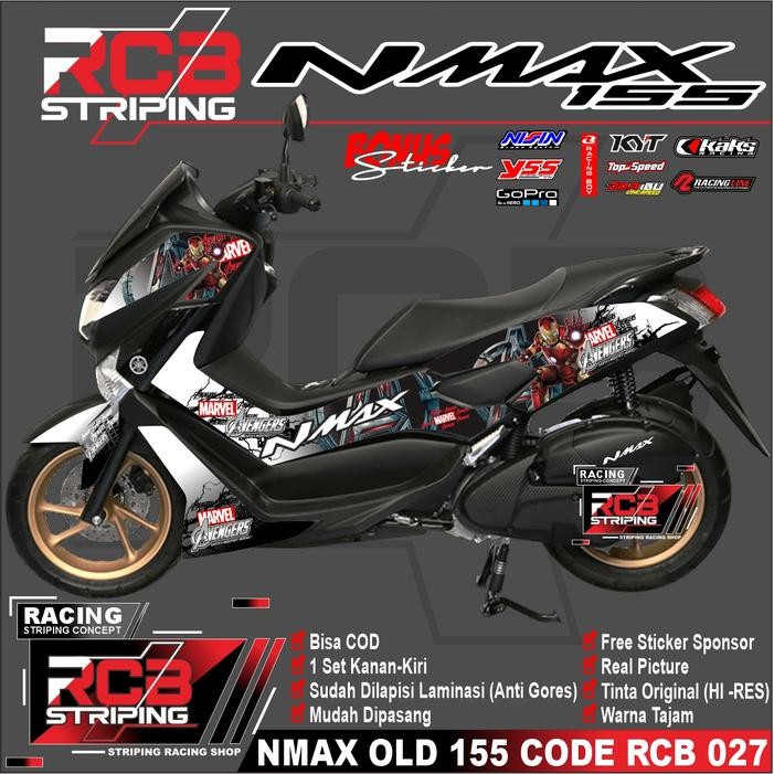 PREMIUM Striping Nmax / N Max Lama 2015 2016 2017 2018 2019 Variasi Yamaha Sticker Motor List Lis