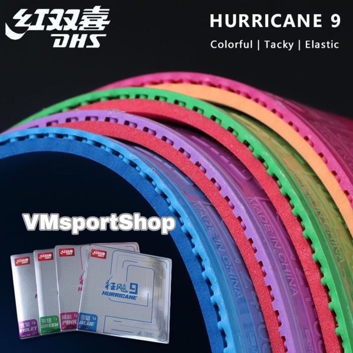 PREMIUM DHS Hurricane 9 - Karet Bet Bat Pingpong