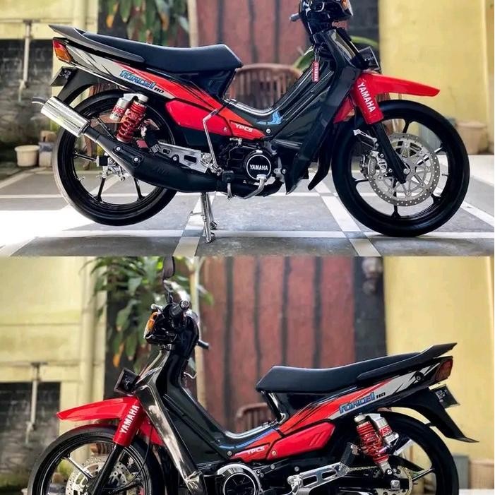 PREMIUM striping sticker standar yamaha Force1 merah