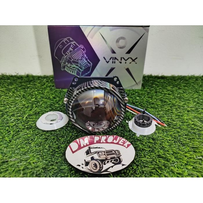 PREMIUM bi-led vinyx vr3 3 inch 80 watt laser original upgrade mobil Innova jazz yaris motor beat