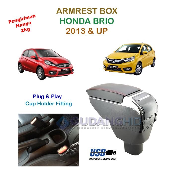 PREMIUM Armrest Console Box Mobil Honda Brio Mobilio BRV