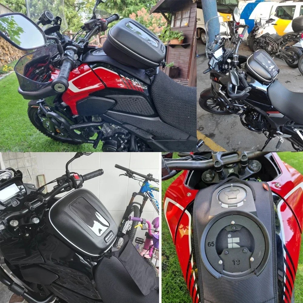 Motorcycle Tanklock Flange Fuel Tank Bag Luggage For Honda CB500X NT1100 CMX1100T CMX1100 CMX1100D C