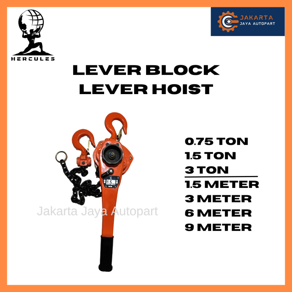 HERCULES Lever Hoist / Lever Block / Kotrek Rantai
