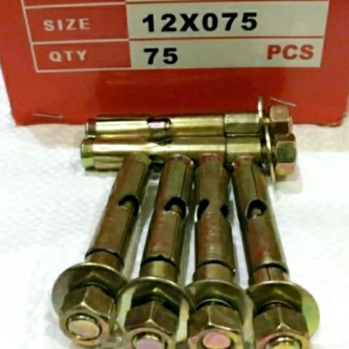 Baut Dynabolt M12 x 75 / Baut Dinabolt Tembok Beton 12x75 - 1 Pcs