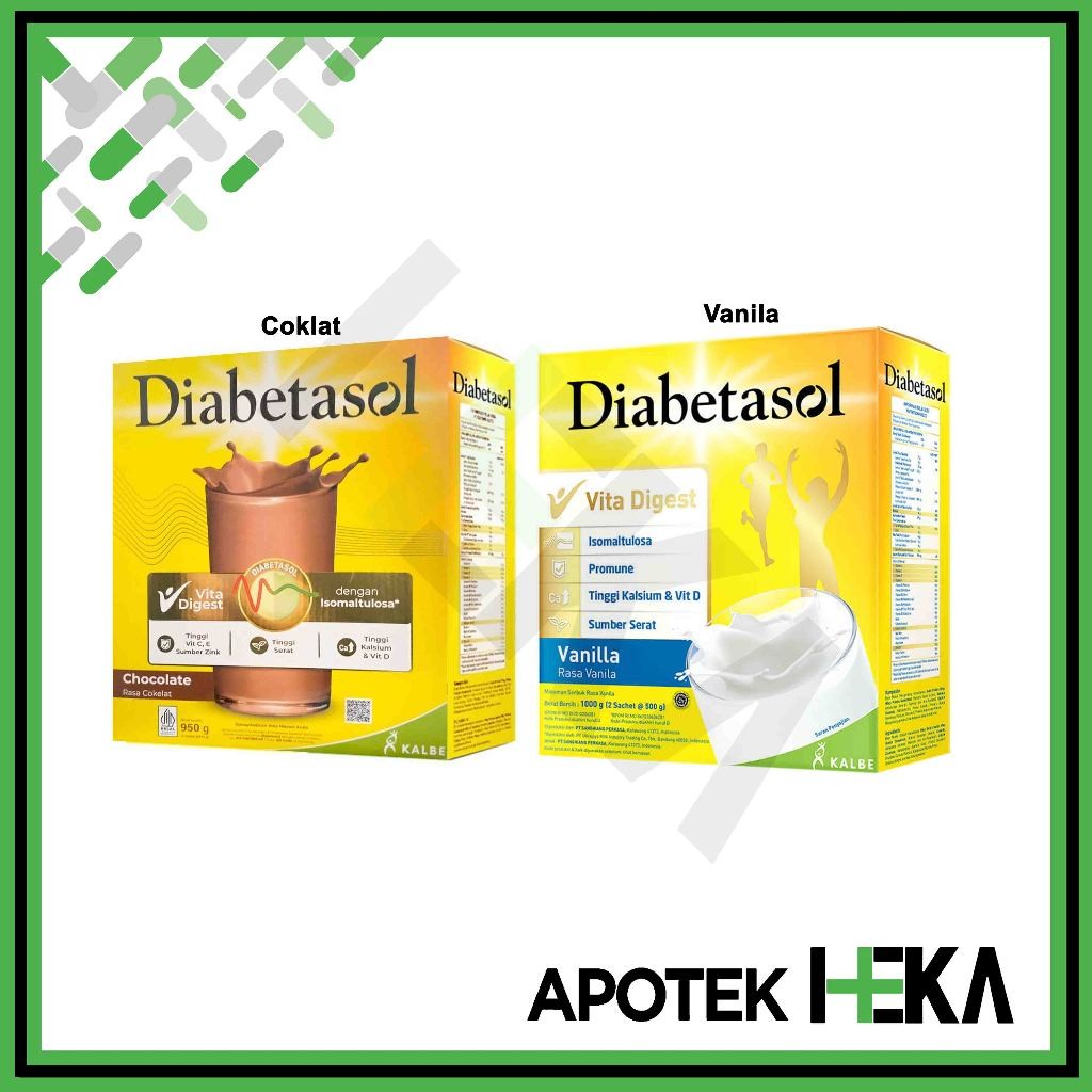

Diabetasol 950 g - Susu Nutrisi Khusus Diabetes
