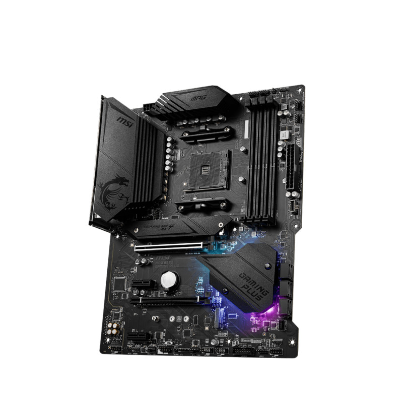 MSI MPG B550 GAMING PLUS Motherboard AM4 AMD B550 4XDDR4 3200 2XPCI-Ex16 M.2 Standard-ATX Motherboar