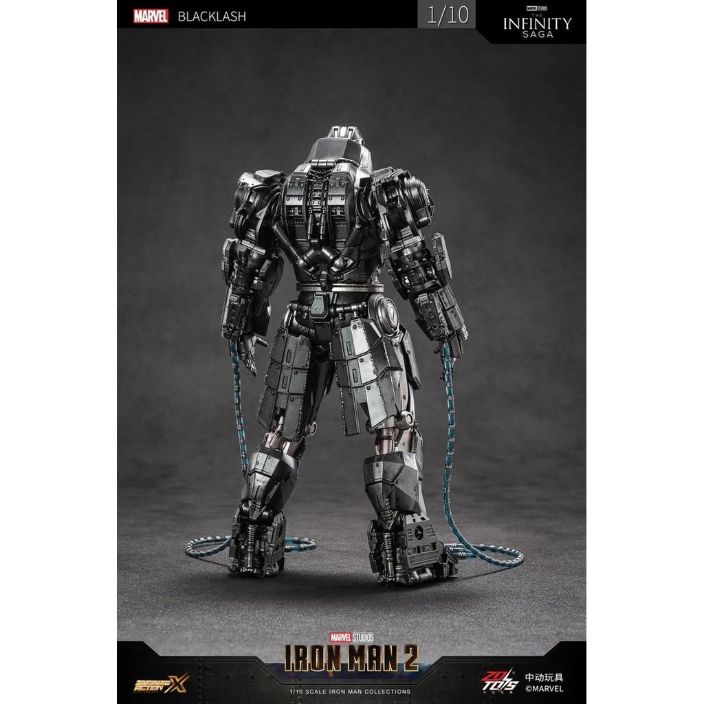 Zd Toys Original Whiplash Blacklash Ironman Mk 2 Figure Iron Man 2