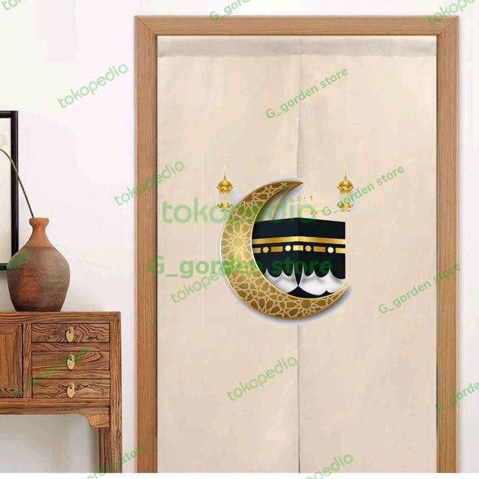 Gorden jepang tirai pintu mushola/Tirai pintu jepang ka'bah